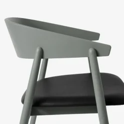 Andersen Furniture AC2 Stol Grå Bøg Sort PU Læder^ Stue|Stole