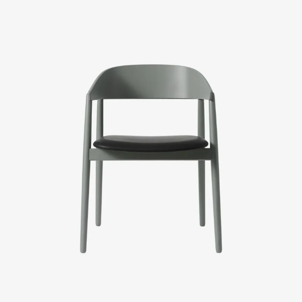 Andersen Furniture AC2 Stol Grå Bøg Sort Læder^ Stue|Stole