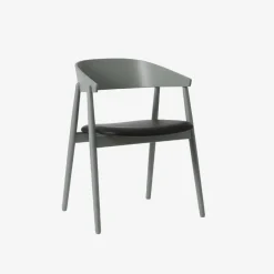 Andersen Furniture AC2 Stol Grå Bøg Sort Læder^ Stue|Stole