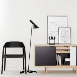 Andersen Furniture AC2 Stol Sort Mat Lakeret Bøg^ Stue|Stole