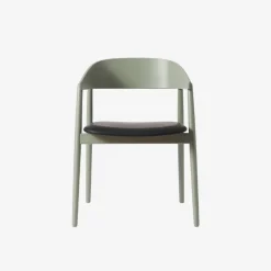 Andersen Furniture AC2 Stol Grøn Bøg Sort PU Læder^ Stue|Stole