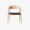 Andersen Furniture AC2 Stol Hvidpigmenteret Mat Lakeret Bøg Sort Læder^ Stue|Stole