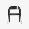 Andersen Furniture AC2 Stol Sort Mat Lakeret Bøg Sort Læder^ Stue|Stole