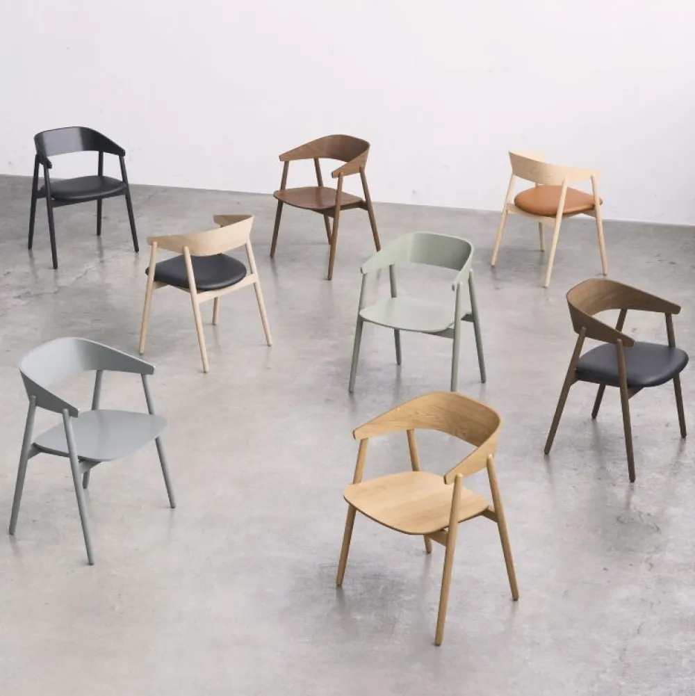 Andersen Furniture AC2 Stol Hvidpigmenteret Mat Lakeret Bøg^ Stue|Stole