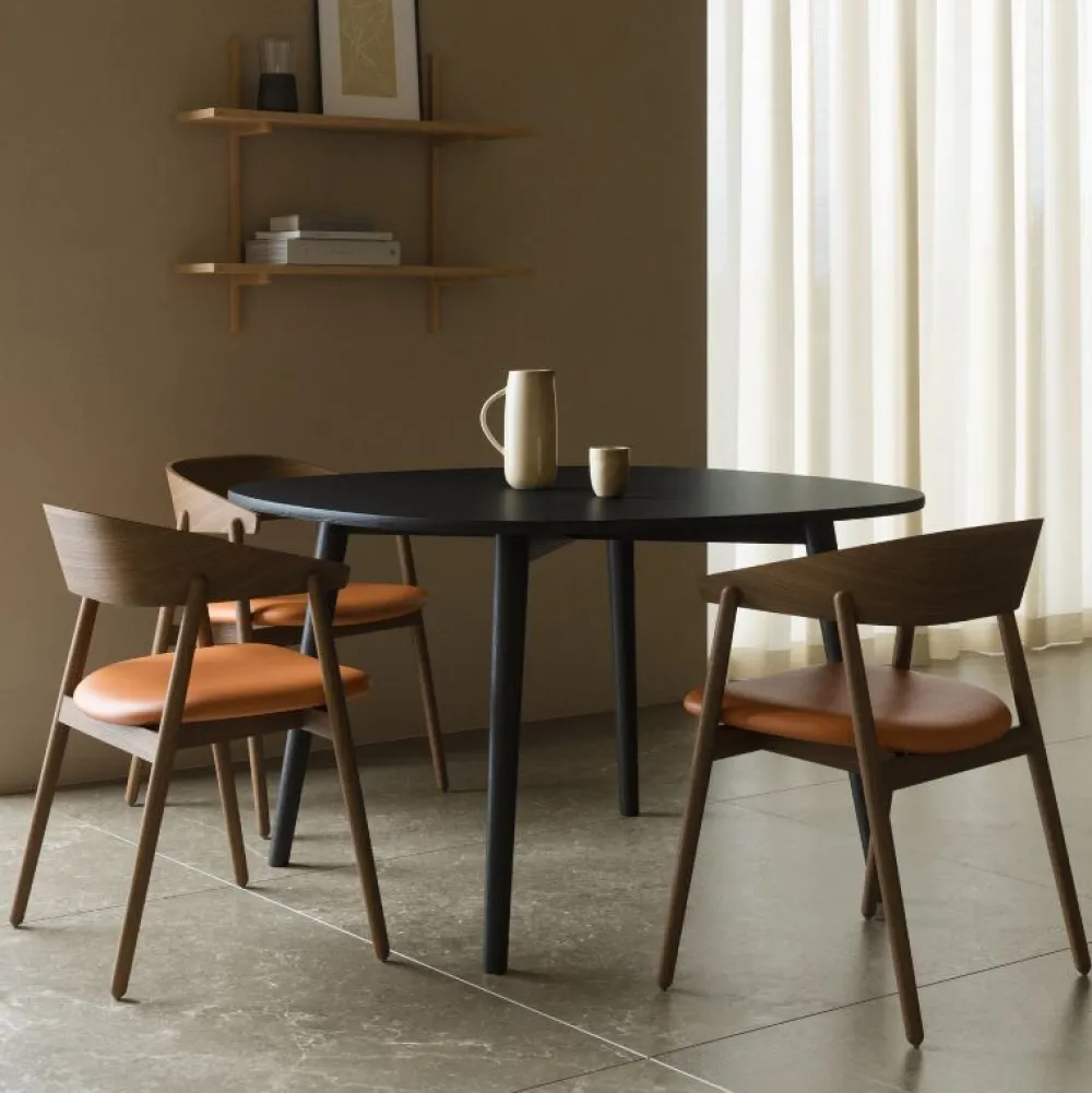 Andersen Furniture AC2 Stol Røget Mat Lakeret Bøg Cognac Læder^ Stue|Stole