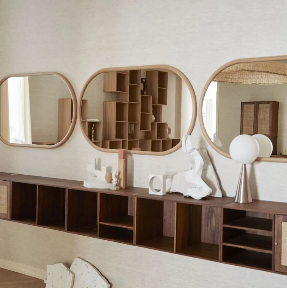 ATBO Halv Reol Modul 007 Valnød^ Stue|Køkken