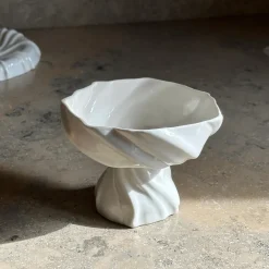 Atelier Marée Tidevands Piedestalskål Hvid^ Keramik & Porcelæn
