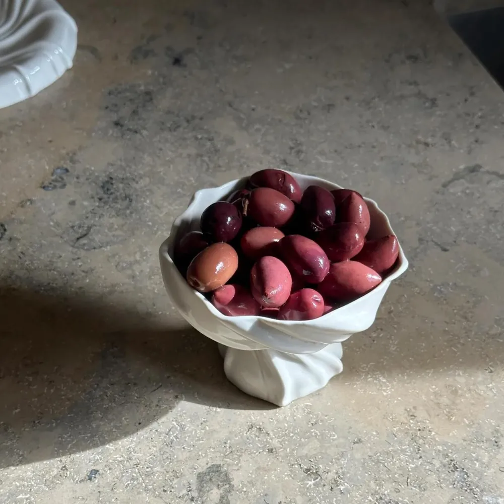 Atelier Marée Tidevands Piedestalskål Hvid^ Keramik & Porcelæn