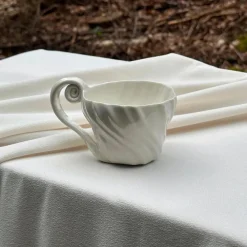 Atelier Marée Tidevandskop Med Hank Hvid^ Andet Boligtilbehør|Keramik & Porcelæn