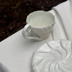 Atelier Marée Tidevandskop Med Hank Hvid^ Andet Boligtilbehør|Keramik & Porcelæn