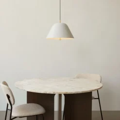 Audo Copenhagen Androgyne Dining Table Smoked Oak / Kunis Breccia Sand^ Stue|Borde