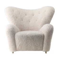 Audo Copenhagen Den Trætte Mand Fåreskind Moonlight/Røget Eg^ Stue|Stole