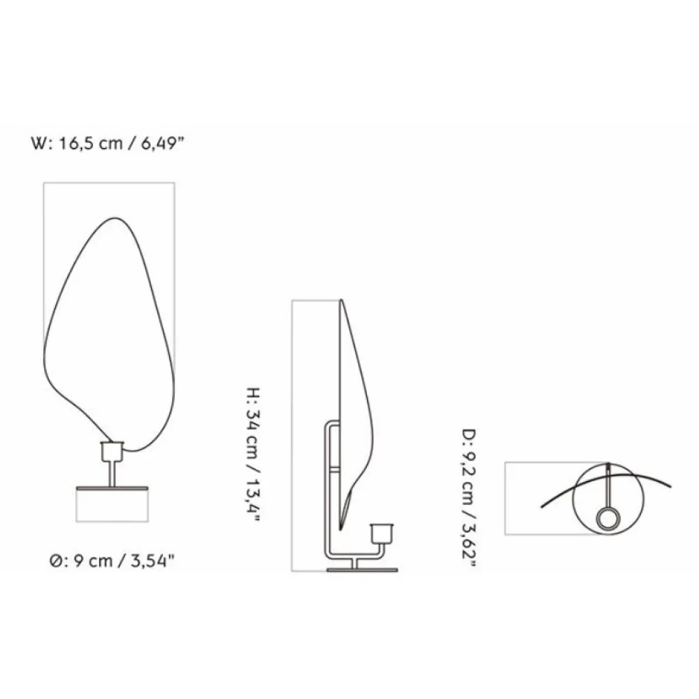 Audo Copenhagen Flambeau Lysestage Messing H34^ Stue|Andet Boligtilbehør