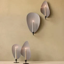 Audo Copenhagen Flambeau Lysestage Væg Grå H34^ Andet Boligtilbehør|Lysestager