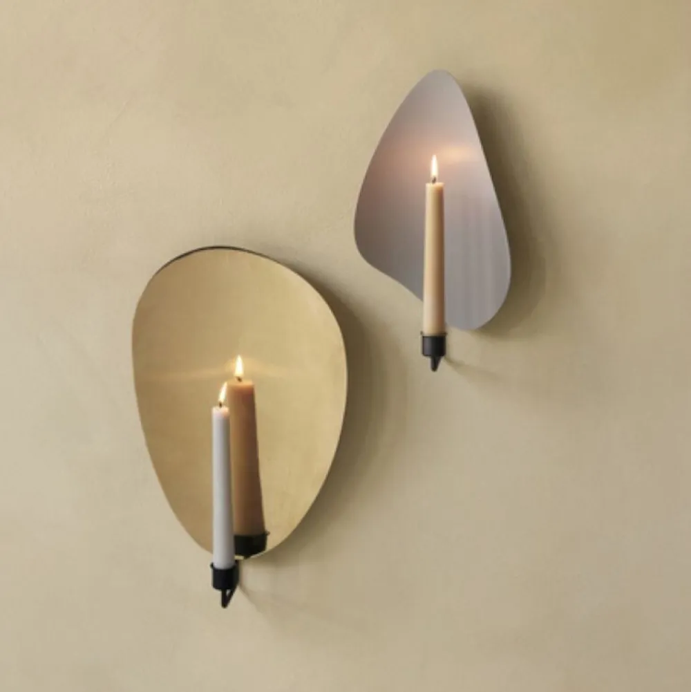 Audo Copenhagen Flambeau Lysestage Væg Grå H34^ Andet Boligtilbehør|Lysestager