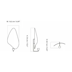 Audo Copenhagen Flambeau Lysestage Væg Grå H34^ Andet Boligtilbehør|Lysestager