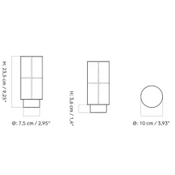 Audo Copenhagen Hashira Bordlampe Portable^ Bordlamper