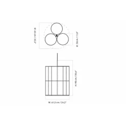 Audo Copenhagen Hashira Pendel Cluster Large Raw^ Pendler