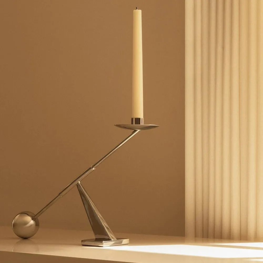 Audo Copenhagen Interconnect Candle Holder Stainless Steel Small^ Lysestager