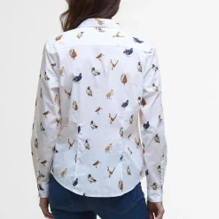Barbour Brambles Tailored Long-Sleeved Shirt Bird Print^Dame Overdele