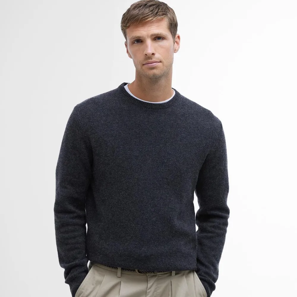 Barbour Essential Crew-Neck Jumper Charcoal^ Overdele