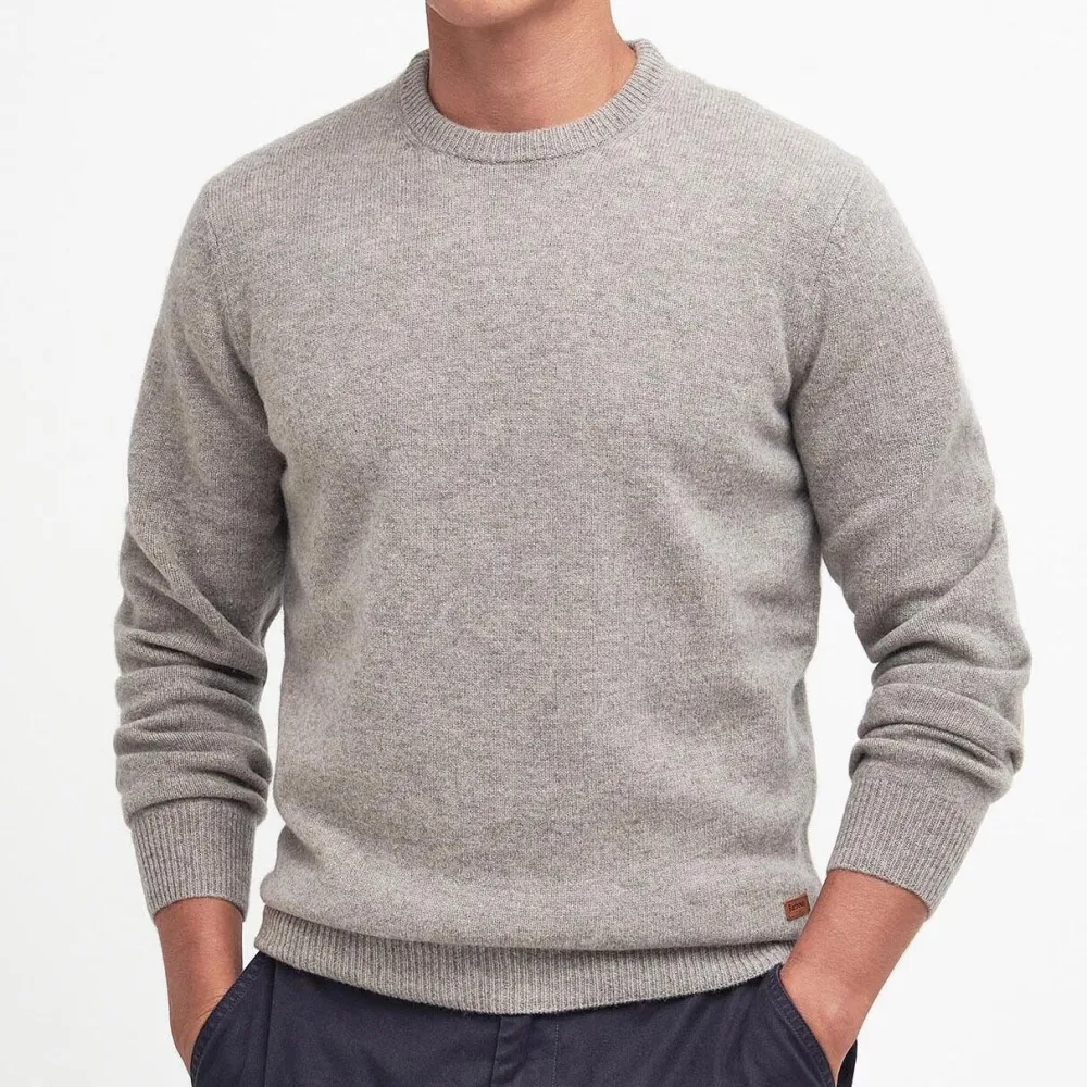 Barbour Essential Crew-Neck Jumper Stone^ Overdele