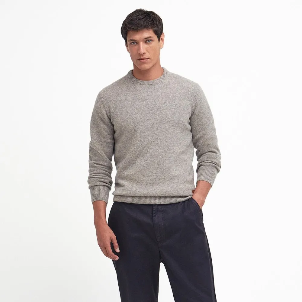 Barbour Essential Crew-Neck Jumper Stone^ Overdele