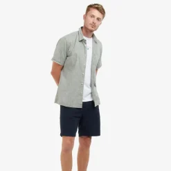 Barbour Nelson Regular SS Shirt Olive^ Overdele