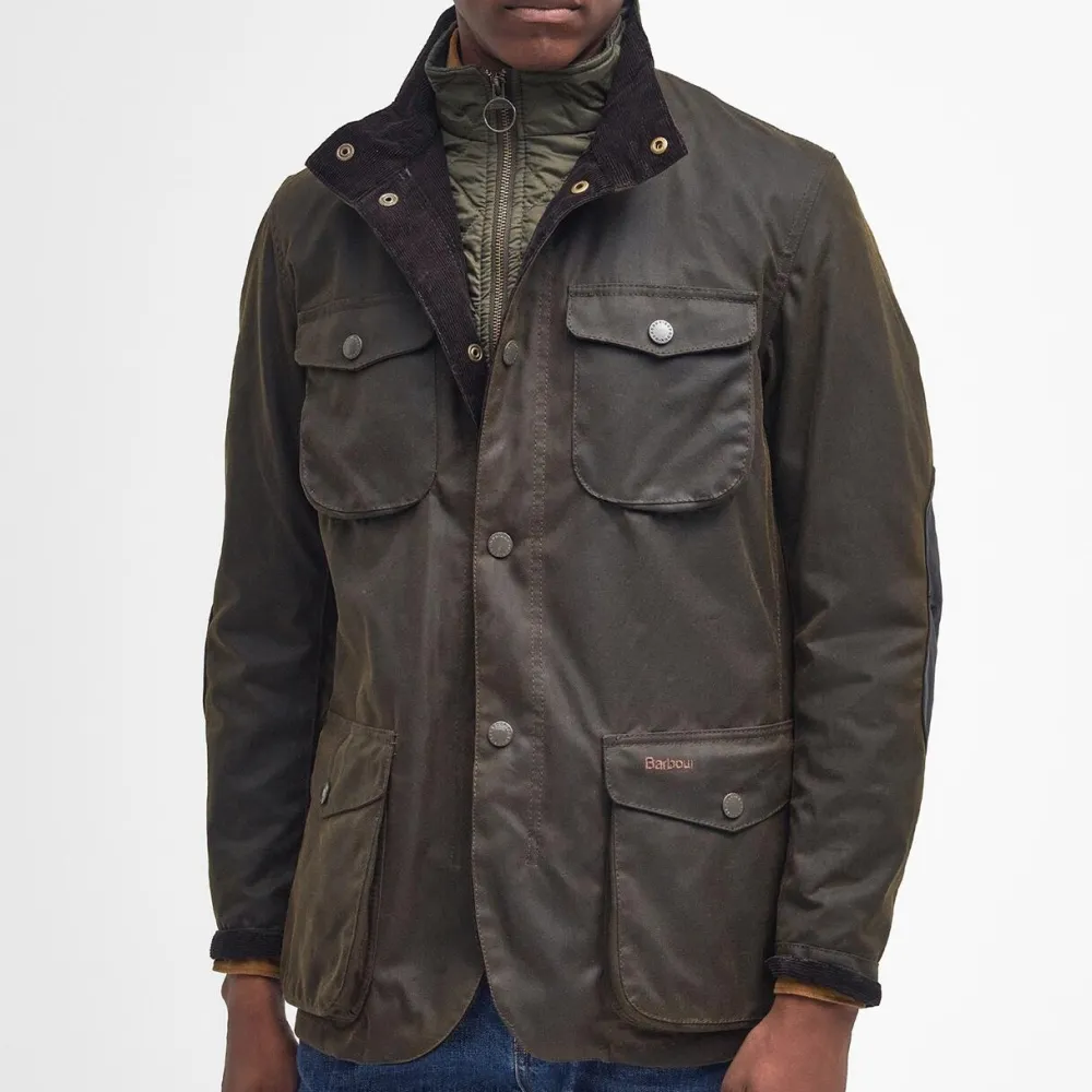 Barbour Ogston Waxed Jacket Olive^ Overtøj
