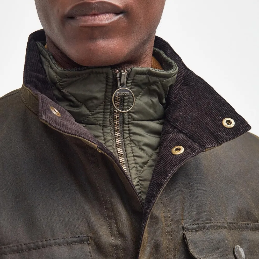 Barbour Ogston Waxed Jacket Olive^ Overtøj