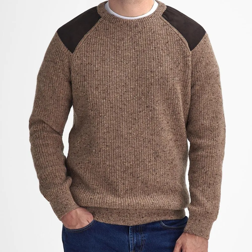 Barbour Raisthorpe Crew Neck Jumper Stone^ Overdele
