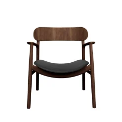 Bent Hansen Asger Loungestol Eg/Røget Sort Zenso 2 Læder^ Stole|Stue