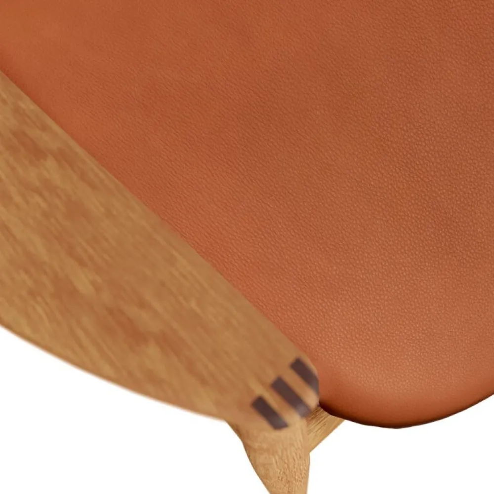 Bent Hansen Asger Loungestol Eg/Olie Cognac Zenso 2 Læder^ Stole|Stue