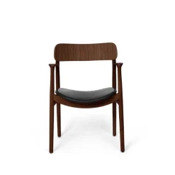 Bent Hansen Asger Spisebordsstol Eg/Røget Sort Zenso 2 Læder^ Stole|Stue