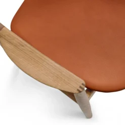 Bent Hansen Asger Spisebordsstol Eg/Lys Olie Cognac Zenso 2 Læder^ Stole|Stue