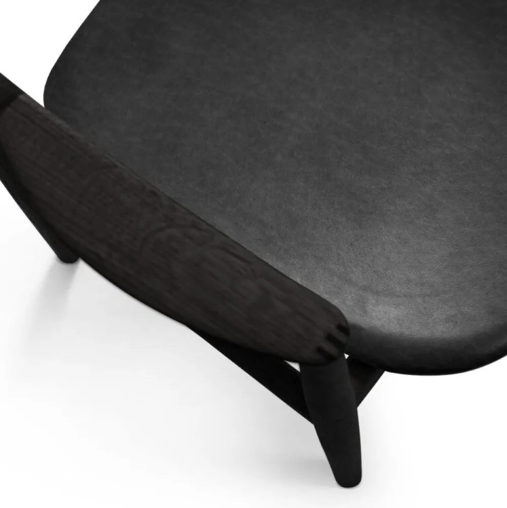 Bent Hansen Asger Spisebordsstol Sortlakeret Eg Sort Zenso 2 Læder^ Stole|Stue