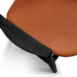 Bent Hansen Asger Spisebordsstol Sortlakeret Eg Cognac Zenso 2 Læder^ Stole|Stue