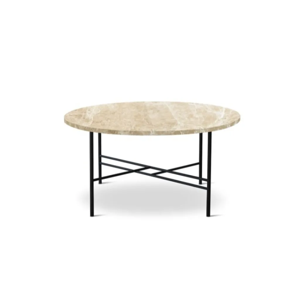 Bent Hansen Metro Sofabord Ø80 Beige Marmor^ Borde|Stue