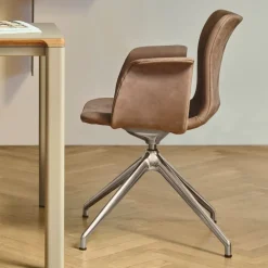 Bent Hansen Primum Armstol Poleret Stel Zenso 261 Læder^ Stue|Kontor