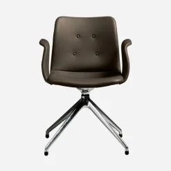 Bent Hansen Primum Armstol Poleret Stel Zenso 230 Læder^ Stue|Kontor