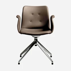 Bent Hansen Primum Armstol Poleret Stel Zenso 292 Læder^ Stue|Kontor