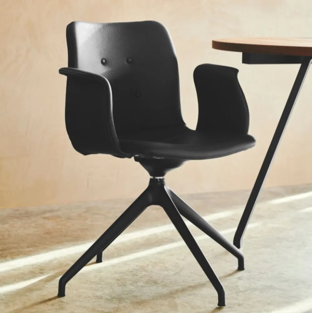 Bent Hansen Primum Armstol Sort Stel Zenso 207 Læder^ Stue|Kontor
