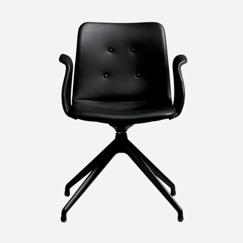 Bent Hansen Primum Armstol Sort Stel Zenso 207 Læder^ Stue|Kontor