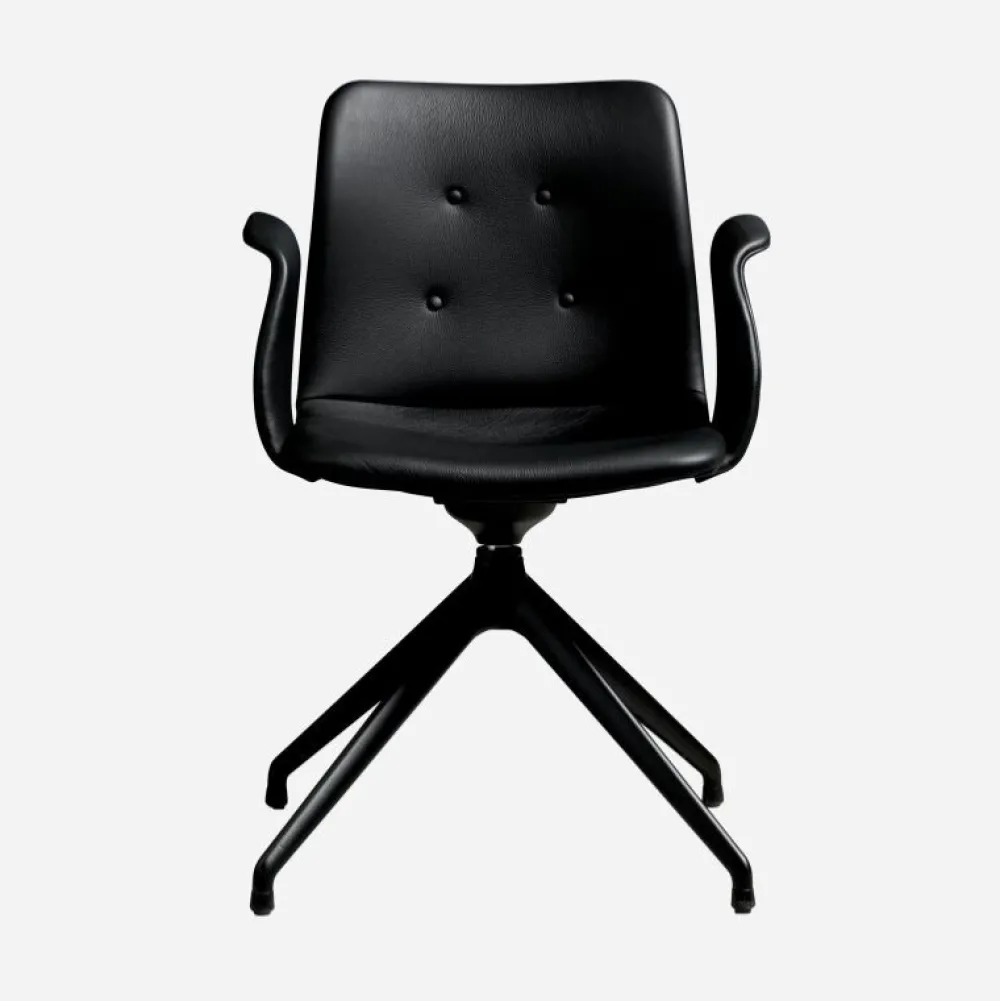 Bent Hansen Primum Armstol Sort Stel Zenso 207 Læder^ Stue|Kontor