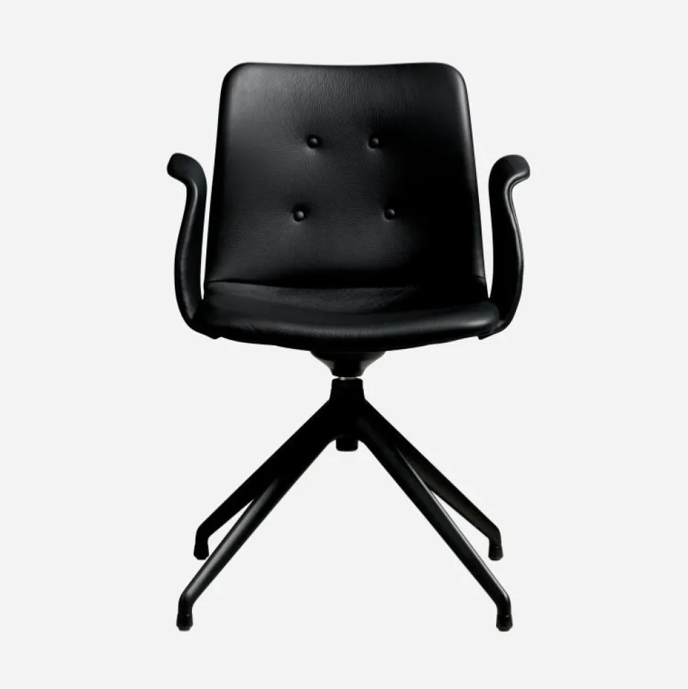 Bent Hansen Primum Armstol Sort Stel Zenso 207 Læder^ Stue|Kontor