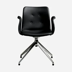 Bent Hansen Primum Armstol Poleret Stel Zenso 207 Læder^ Stue|Kontor