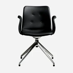 Bent Hansen Primum Armstol Poleret Stel Zenso 207 Læder^ Stue|Kontor