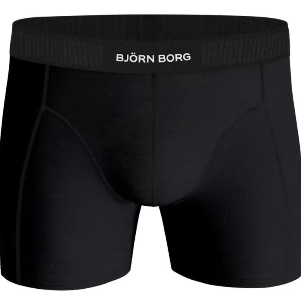 Björn Borg Underwear Björn Borg Lyocell Boxer 2-Pack Boxershorts Sort / Grøn^ Underdele
