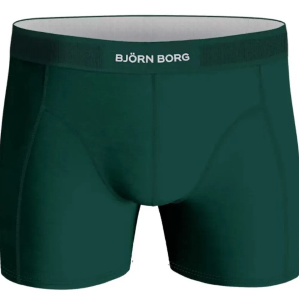 Björn Borg Underwear Björn Borg Lyocell Boxer 2-Pack Boxershorts Sort / Grøn^ Underdele
