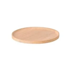 Blomus Oku Tray Oak Round Small^ Skåle & Bakker